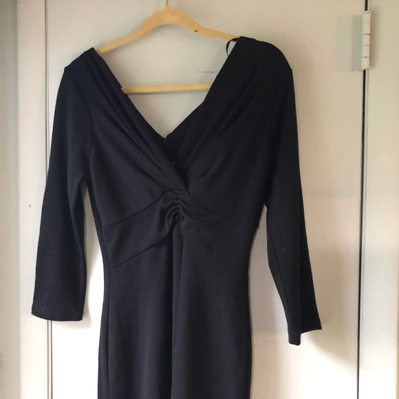 Banana Republic Dress Black Size 12 NEW Wool Blend - Picture 2 of 7